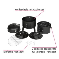 Tectake Holzkohlegrill Räuchertonne 3 In 1 - Schwarz -Tepro Verkäufe 2024 e74742534f8fe905fb36fc35f062afa4
