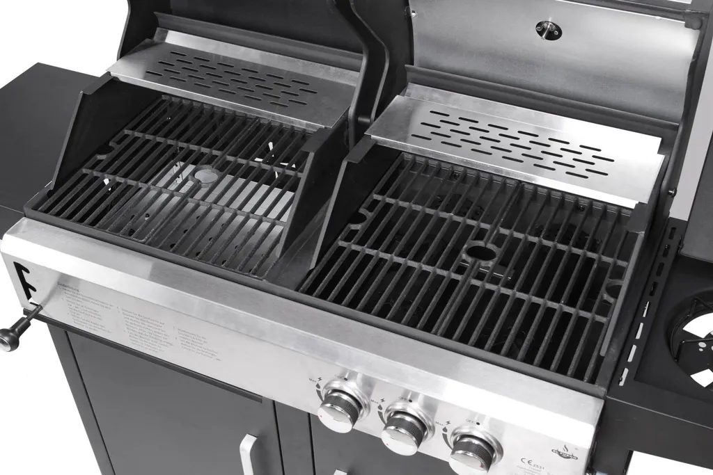 El Fuego Kombigrill "Nevada" AY5731 Gasgrill Und Holzkohle Smoker Grill 7 El Fuego Kombigrill "Nevada" AY5731 Gasgrill Und Holzkohle Smoker Grill – Bild 5