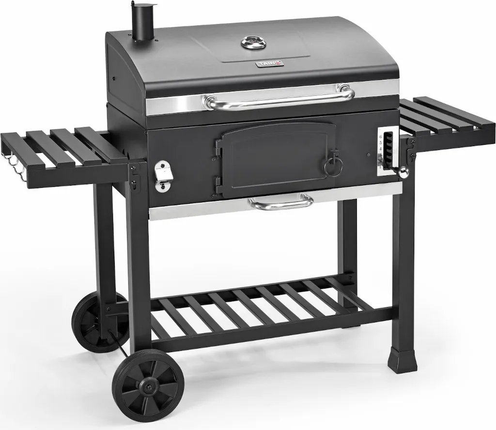 TAINO HERO XXL Smoker Holzkohle-Grill BBQ Grillwagen Standgrill 3 TAINO HERO XXL Smoker Holzkohle-Grill BBQ Grillwagen Standgrill