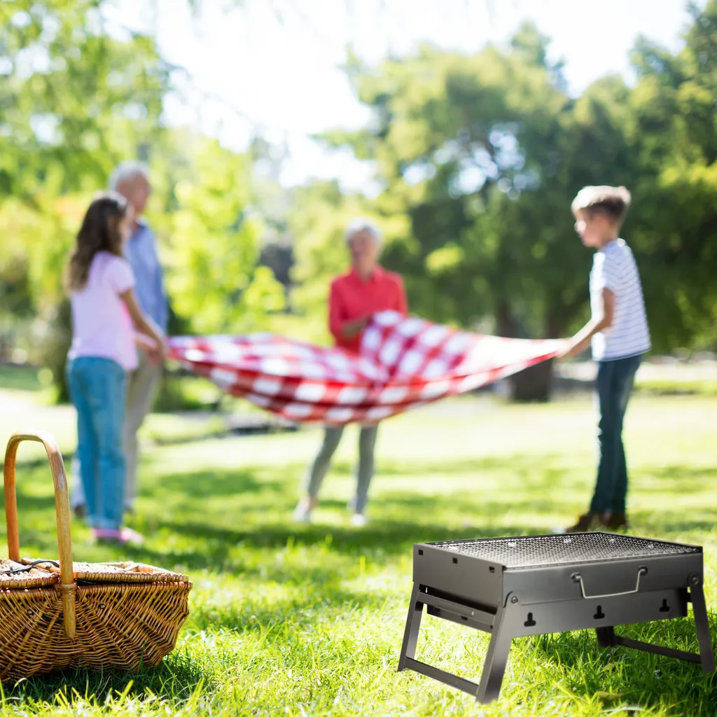 Relaxdays Koffergrill Für Camping Und Picknick 7 Relaxdays Koffergrill Für Camping Und Picknick – Bild 5