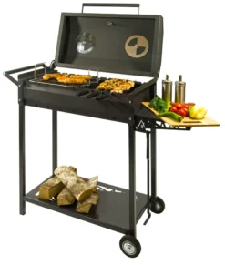 Mangal Köln Schaschlikgrill Grill Mit Deckel 2 Mm Thermometer Ablage Und Schüreisen
