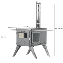 CampFeuer Edelstahl Zeltofen | 51,5 X 42 X 216 Cm | Zeltheizung Camping Ofen 12 CampFeuer Edelstahl Zeltofen | 51,5 X 42 X 216 Cm | Zeltheizung Camping Ofen -Tepro Verkäufe 2024 ed2d5af9587f4109bcc6c18359979f04