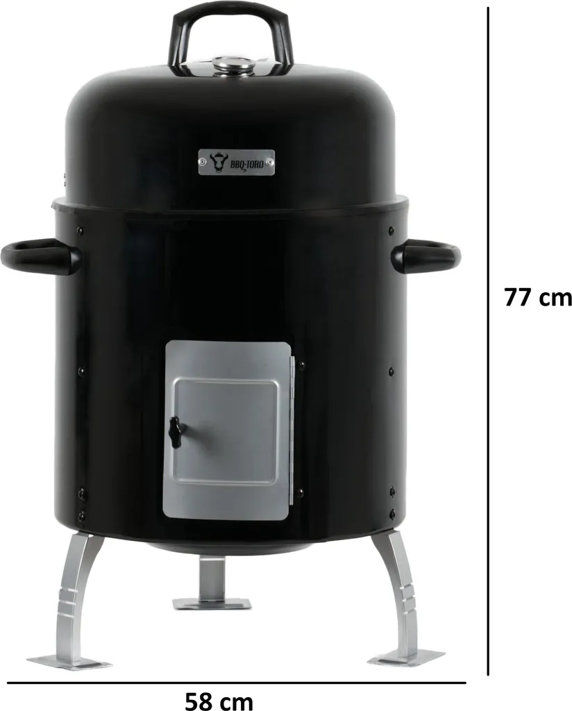 BBQ-Toro Räuchertonne Beech Ø 43,5 Cm | Räucherofen BBQ Smoker Holzkohlegrill 4 BBQ-Toro Räuchertonne Beech Ø 43,5 Cm | Räucherofen BBQ Smoker Holzkohlegrill – Bild 2