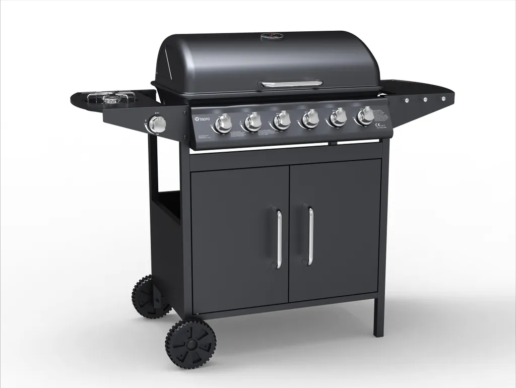 Tepro Gasgrill Tarboro 6+1, 6 Brenner Und Seitenbrenner 3 Tepro Gasgrill Tarboro 6+1, 6 Brenner Und Seitenbrenner