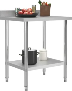 VidaXL Küchen-Arbeitstisch Mit Aufkantung 80 X 60 X 93 Cm Edelstahl -Tepro Verkäufe 2024 f0035e09828680deaff5f37a75a0d70f