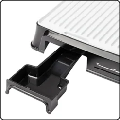 Clatronic KG 3571 Elektrischer Kontaktgrill, Multigrill, Für Beidseitiges & Fettfreies Grillen, Antihaftbeschichtete Platten, Kabelaufwicklung, 2000 Watt, Edelstahl -Tepro Verkäufe 2024 f04722c416a9ba529470bda815f19e77