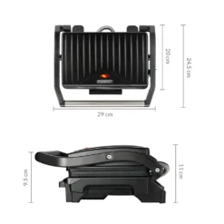 Monzana Kontaktgrill Antihaftbeschichtete Grillplatten Herausnehmbare Auffangschale Cool-Touch-Griff 1500 W Panini Toaster Grill Sandwichmaker Schwarz -Tepro Verkäufe 2024 f06c564891ce64742e0cbad40861d636