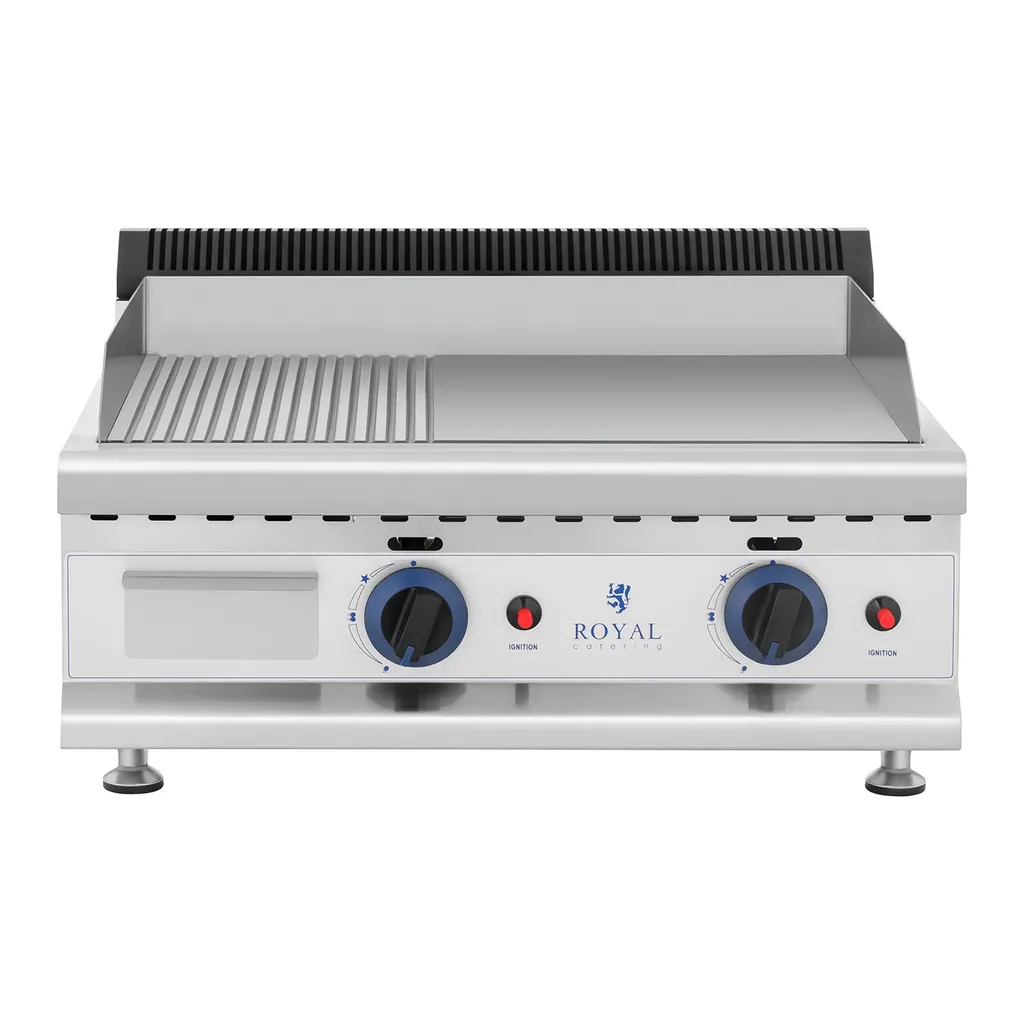 Gasgrill 2 X 3100 W Profi Gasbräter Glatt Geriffelt 60 X 40 Cm Propan Butan 7 Gasgrill 2 X 3100 W Profi Gasbräter Glatt Geriffelt 60 X 40 Cm Propan Butan – Bild 5