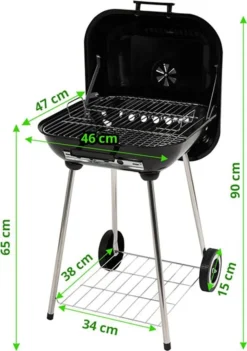 Holzkohlegrill Mit Deckel Räder Belüftung Gartengrill Grill 46x47 Cm -Tepro Verkäufe 2024 f3b93fca9f911575f0257e8fe8380d8a