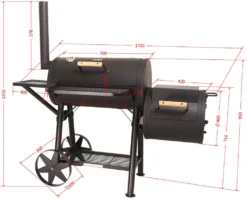 TAINO YUMA Smoker 90kg Set Mit Abdeckhaube Holzkohle-Grill BBQ Räucherofen 14 TAINO YUMA Smoker 90kg Set Mit Abdeckhaube Holzkohle-Grill BBQ Räucherofen -Tepro Verkäufe 2024 f3de0c9bcf11067dee17ee828add25cc