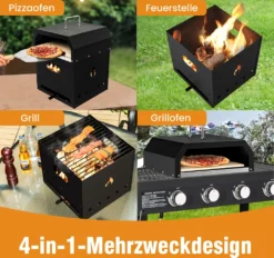 COSTWAY 4-in-1 Pizzaofen, Outdoor-Grill, Holzbefeuerter Pizza Ofen Mit Wasserdichter Abdeckung, Pizzastein, Pizzaschaufel Und Grillrost, Tragbarer Gartenofen Für Garten, Camping, Party 10 COSTWAY 4-in-1 Pizzaofen, Outdoor-Grill, Holzbefeuerter Pizza Ofen Mit Wasserdichter Abdeckung, Pizzastein, Pizzaschaufel Und Grillrost, Tragbarer Gartenofen Für Garten, Camping, Party -Tepro Verkäufe 2024 f4eb666a52727d39a9d6ebdfe1c557a1