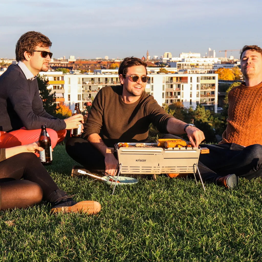 KNISTER Grill PREMIUM - Mobiler Holzkohlegrill Aus Edelstahl - GERMANY - 28-49x20cm 8 KNISTER Grill PREMIUM - Mobiler Holzkohlegrill Aus Edelstahl - GERMANY - 28-49x20cm – Bild 6