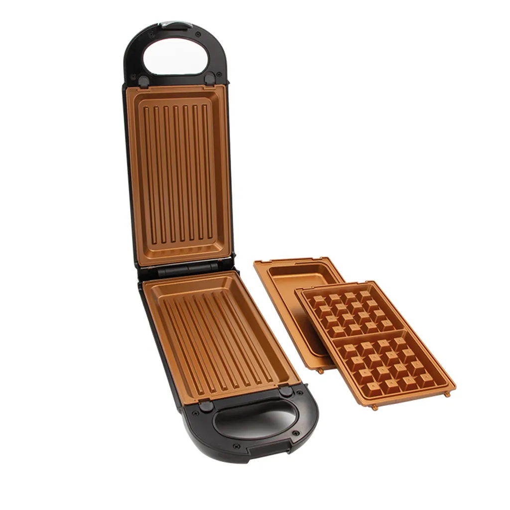 LIVINGTON FlipSwitch | Drehbarer Multifunktionsgrill | Kombigerät | Inkl. 3 Antihaftbeschichtete Wechseleinsätzen | Spülmaschinengeeignet | Grillen, Toasten, Backen, Überbacken Und Rösten | 800W 4 LIVINGTON FlipSwitch | Drehbarer Multifunktionsgrill | Kombigerät | Inkl. 3 Antihaftbeschichtete Wechseleinsätzen | Spülmaschinengeeignet | Grillen, Toasten, Backen, Überbacken Und Rösten | 800W – Bild 2