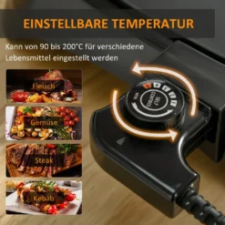 HOMCOM OMCOM Elektrogrill Tischgrill Elektrisch Mit Regelbarer Thermostat Antihaftbeschichtete Grillplatte 1600 W BBQ Indoor-Grill Teppanyaki Mit Abtropfschale 53,5 X 31 X 8 Cm 14 HOMCOM OMCOM Elektrogrill Tischgrill Elektrisch Mit Regelbarer Thermostat Antihaftbeschichtete Grillplatte 1600 W BBQ Indoor-Grill Teppanyaki Mit Abtropfschale 53,5 X 31 X 8 Cm -Tepro Verkäufe 2024 f831af33782de2bf71ea677f7f785235