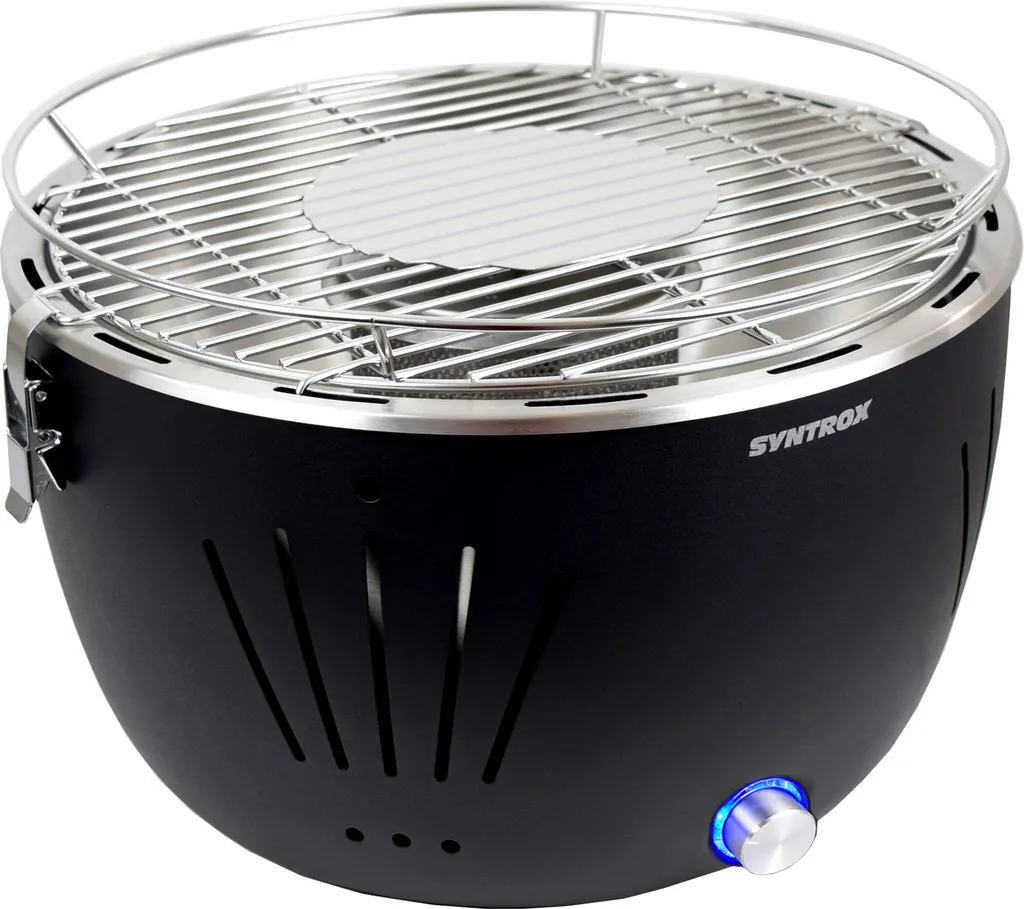 Raucharmer Holzkohlegrill Tischgrill Barbecue Mit Tasche Schwarz Rund "" 14 Raucharmer Holzkohlegrill Tischgrill Barbecue Mit Tasche Schwarz Rund "" – Bild 12