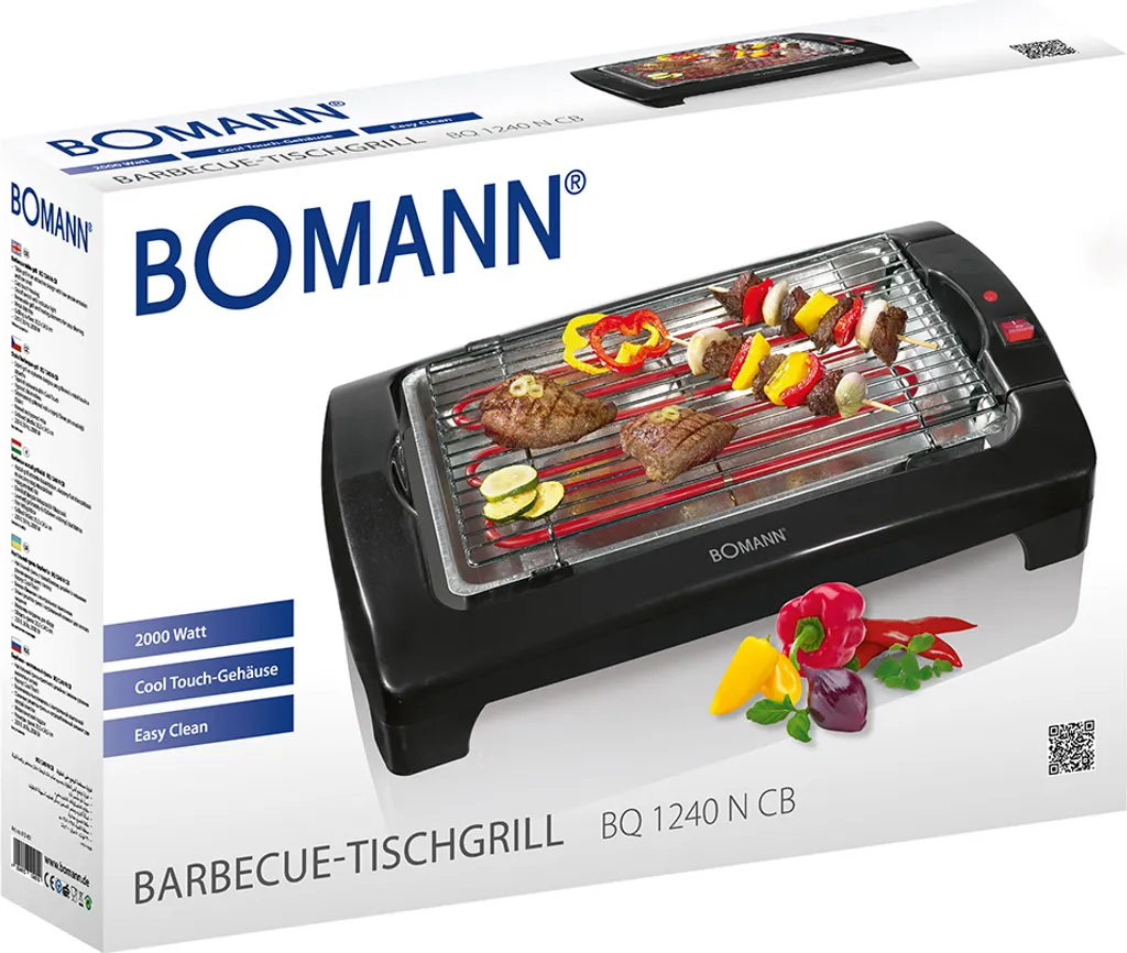 Bomann Elektrogrill / Tischgrill BQ 1240 N CB Grillfläche 35,5x24,5cm 9 Bomann Elektrogrill / Tischgrill BQ 1240 N CB Grillfläche 35,5x24,5cm – Bild 7