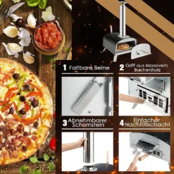 COSTWAY Pizzaofen Outdoor, Tragbarer Pizza Holzofen Inkl. Pizzaschieber Und Pizzastein, Gas & Holz Pizza Ofen Für Garten Camping 11 COSTWAY Pizzaofen Outdoor, Tragbarer Pizza Holzofen Inkl. Pizzaschieber Und Pizzastein, Gas & Holz Pizza Ofen Für Garten Camping -Tepro Verkäufe 2024 f95622ba27a0ffc4b196ceff877f8c61