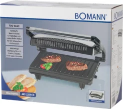 BOMANN Multigrill MG 2251 CB Schwarz/inox Kontaktgrill Antihaftbeschichtet 700W 14 BOMANN Multigrill MG 2251 CB Schwarz/inox Kontaktgrill Antihaftbeschichtet 700W -Tepro Verkäufe 2024 fbebdbf973651ab5cbfaf04f0d4f3b15