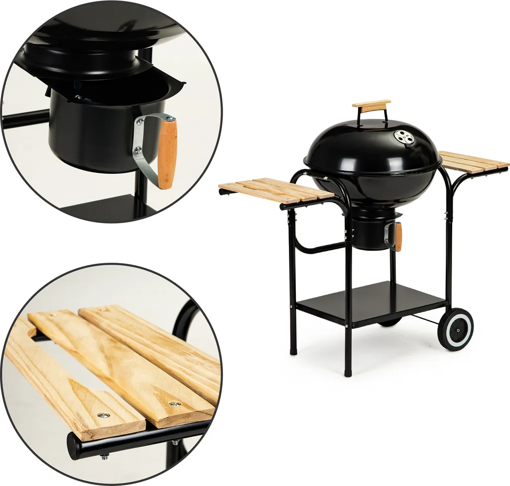 Grill Gartengrill Mit Deckel Und Ablageflächen 9 Grill Gartengrill Mit Deckel Und Ablageflächen – Bild 7