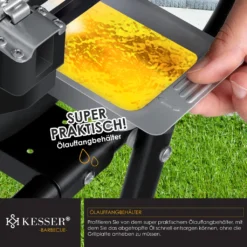 KESSER® Elektrischer Elektrogrill 2in1 Tischgrill - Standgrill Mit Deckel Und Standfuß | Max. 2400 Watt | Faltbar | Thermometer | Antihaftbeschichtung | Grillplatte Abstelltische | 2 Räder | , Farbe:Schwarz 18 KESSER® Elektrischer Elektrogrill 2in1 Tischgrill - Standgrill Mit Deckel Und Standfuß | Max. 2400 Watt | Faltbar | Thermometer | Antihaftbeschichtung | Grillplatte Abstelltische | 2 Räder | , Farbe:Schwarz -Tepro Verkäufe 2024 fd00ead2c99bdc0a704f8950939b0d90