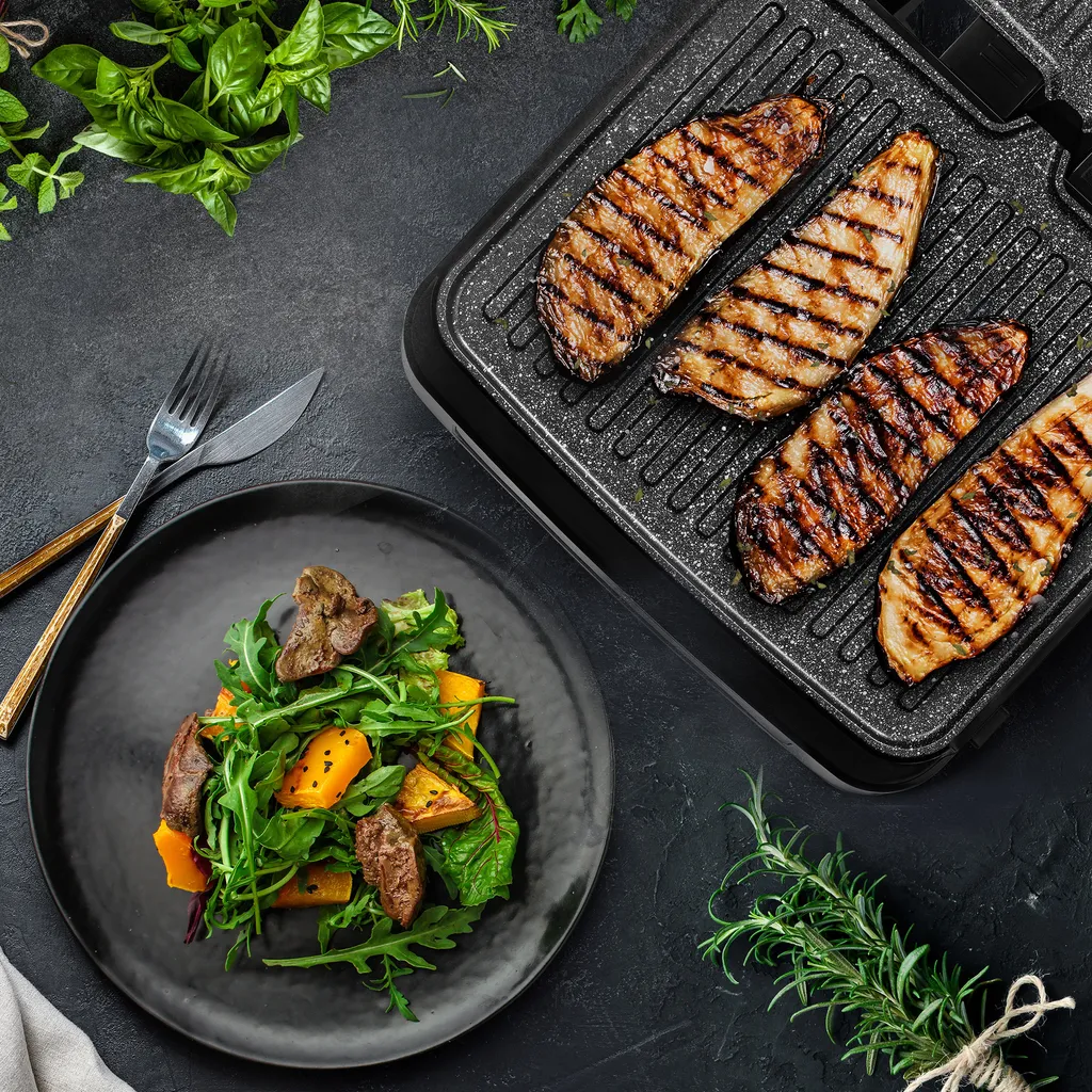 ZEEGMA Elektrischer Kontaktgrill Und Sandwichtoaster 2100W | Herausnehmbare Heizplatten, 2in1, 180 ° Klappbar, ILAG-Antihaftbeschichtung, Tropfschale, Akustische Benachrichtigungen, Timer, Die Möglichkeit Vom Waschen In Der Spülmaschine 5 ZEEGMA Elektrischer Kontaktgrill Und Sandwichtoaster 2100W | Herausnehmbare Heizplatten, 2in1, 180 ° Klappbar, ILAG-Antihaftbeschichtung, Tropfschale, Akustische Benachrichtigungen, Timer, Die Möglichkeit Vom Waschen In Der Spülmaschine – Bild 3