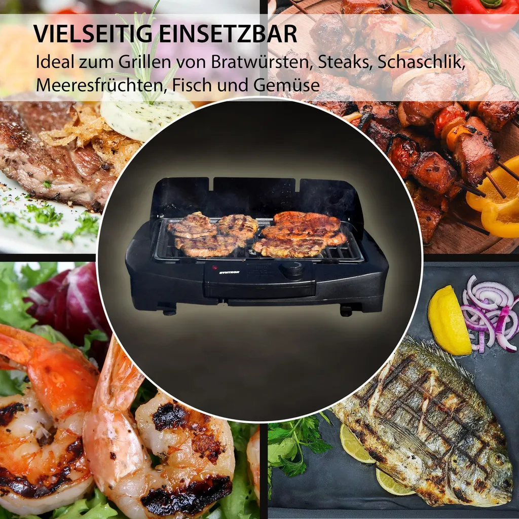 Syntrox Elektrischer Tischgrill Und Standgrill Kombination Mit Ablagen 10 Syntrox Elektrischer Tischgrill Und Standgrill Kombination Mit Ablagen – Bild 8
