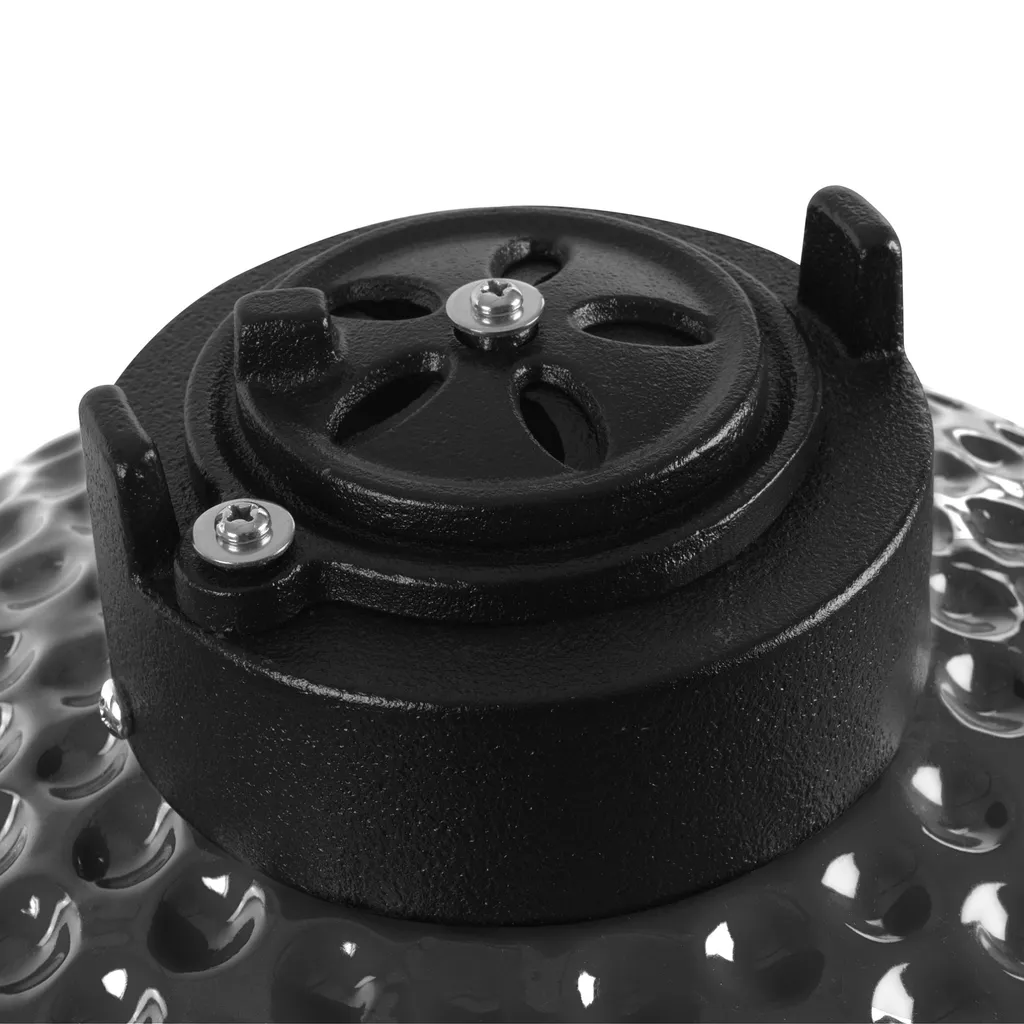 BBQ-Toro Kamado Grill Holzkohlegrill Ø 32 Cm "HAIIRO" Mit Gusseisenrost Und Thermometer, Grau 8 BBQ-Toro Kamado Grill Holzkohlegrill Ø 32 Cm "HAIIRO" Mit Gusseisenrost Und Thermometer, Grau – Bild 6