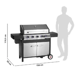 LANDMANN Gasgrill 5.1 MaxX Gartengrill BBQ Gasgrillwagen Gasbrenner Edelstahl -Tepro Verkäufe 2024 fed5098d916a0d24bea34eb2222e1936