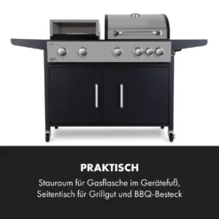 Klarstein Gasgrill Und Pizzaofen, Seitenbrenner Gasgrill Mit 6 Brenner, 20,5kW Edelstahl-Gasgrill, BBQ Gasgrill Für Balkon & Garten, Grill Für Propan, Gasgrills Mit Pizzastein & Thermometer 17 Klarstein Gasgrill Und Pizzaofen, Seitenbrenner Gasgrill Mit 6 Brenner, 20,5kW Edelstahl-Gasgrill, BBQ Gasgrill Für Balkon & Garten, Grill Für Propan, Gasgrills Mit Pizzastein & Thermometer -Tepro Verkäufe 2024 ff23c0ff89ea4a537fefda223d8c018c