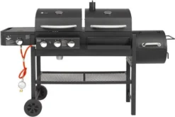 El Fuego Gas-/Holzkohlegrill/Smoker Kombigrill Sierra 3in1 2x 43x45cm -Tepro Verkäufe 2024 ff7f404390c1dd23fe89266ca6776c3a